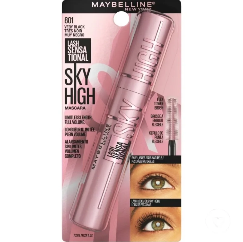 Maybelline's Sky High Mascara - Blackest Black - Washable Formula